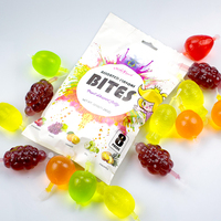 OEM Hot Snack Sweet Fruit Shaped Jelly 35g Halal Jelly Pudding Assorted Fruit Bites Confectionery