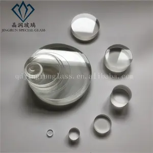 high purity clear colored round transparent quartz glass disc heat resistant JGS2 optical quartz sight glass blank