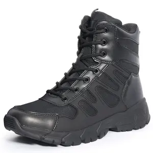 Tronyond Men's Safety Shoes Hunting Boots Microfiber Desert Winter Snow Combat Tactical Boots Climbing Outdoor Hiking Shoes Men