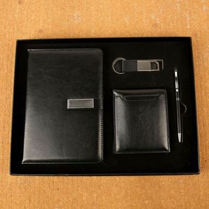 Business Style PU Leather Wallet Gift <b>Set</b> Thermal Transfer Printing for Promotional Use Schools Companies Events Annual Meetings - Product Image 2