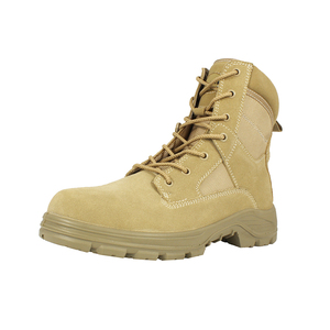 <span class=keywords><strong>Botas</strong></span> de camuflaje de lona <span class=keywords><strong>para</strong></span> <span class=keywords><strong>hombre</strong></span>, calzado de combate táctico de seguridad, cuero ligero, marrón - Product Image 1