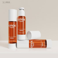 Emballages de flacons pompe sans air personnalisés avec logo imprimé, ronds, 100 ml, pour soins de la peau, écran solaire, fond de teint, base de maquillage, lotion corporelle, crème pour le visage