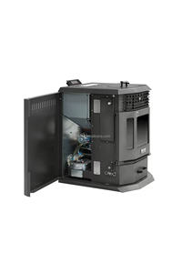 Estufa de Pellets de Biomasa Moderna para Uso Doméstico en Exteriores, Independiente, con Calefacción por Suelo Radiante - Product Image 2