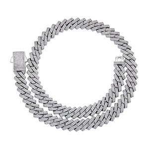 Cadena Cubana de 10 mm Personalizada con Circones, Brazalete de Hierro Unisex Estilo Hip-hop - Product Image 6