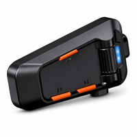 Casque de moto C2 pour scooter avec interphone, étanche IPX5, filtre anti-bruit du vent, audio à mailles ouvertes et télécommande intégrée