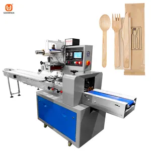 Cheap automatic disposable chopstick packing machine wooden spoon fork wrapping machine