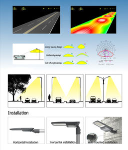 ハイパワーロード街路灯防水IP66アルミニウム50W100W150W200W240W屋外LED街路灯 - Product Image 4