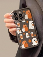 Mignon Halloween Citrouille Fantôme Feuille D'érable Téléphone étui pour iphone 17 Antichoc Téléphone étui pour iphone 17 Air 16 Pro Max