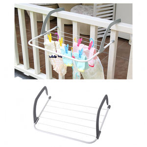 DaS Multifunctionele, hoogwaardige hangende wasrek, opvouwbaar balkon droogrek - Product Image 3