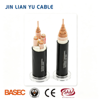 Câble d'alimentation industriel LSZH SWA XLPE en cuivre sans oxygène, résistant à la chaleur, gaine PVC conforme ROHS, basse tension 1kV/0.6kV 1*1.5