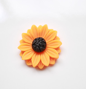 Commercio all'ingrosso piccolo posteriore piana margherita rosa cabochon 3d gioielli di arte del chiodo piccoli fiori resine - Product Image 6