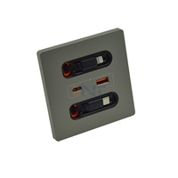Enchufe de pared USB de carga rápida Universal BNT de 20W con línea de carga Salida de carga tipo C para teléfono móvil