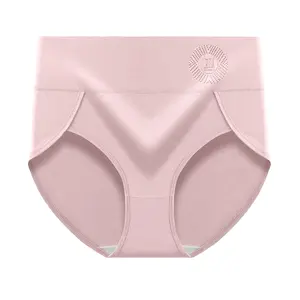 Vente en gros de sous-vêtements taille haute pour femmes acide hyaluronique entrejambe sous-vêtements en coton impression antibactérienne culottes pour femmes slips