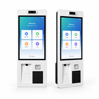 Kiosque Android 11 POS avec écran tactile de 22 pouces, reconnaissance faciale, SDK activé, résolution 1920x1080, stockage de 128 Go, sur pied