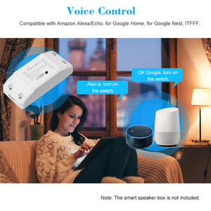 Interrupteur intelligent Wi-Fi Tuya 1 canal 2,4 GHz avec programmation horaire et assistance vocale pour la maison professionnelle PST-WF-S1 - Product Image 5