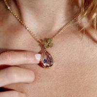 Collares Relicarios Abribles de Nuevo Diseño, Regalos DIY, Collar con Medallón de Cristal en Forma de Gota de Agua con Accesorios de Dijes Bonitos
