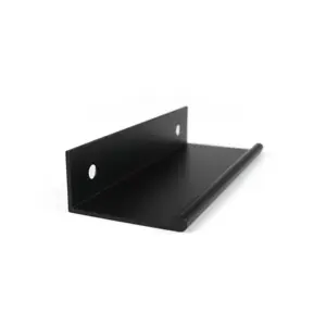 Furniture Metal L Shape Hidden Concealed Tab Pulls Kitchen Accessories Cabinet Aluminum Profile Finger Edge Pull Door Handle