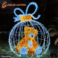 Sarong — supports d'éclairage de noël personnalisés, grande lampe led 3d, motifs d'animaux, sculpture, grand, 250CM
