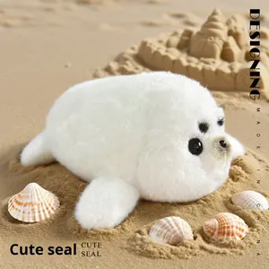 Lindos Peluches de Foca <span class=keywords><strong>Momo</strong></span> - Adorable Almohada Infantil de Animales Marinos - Regalo Navideño - Decoración del Hogar - Product Image 3