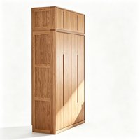 Armoires de rangement en bois en gros, armoires de chambre modernes autoportantes pour vêtements, maison, villa, appartement