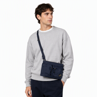Sac bandoulière homme SEED CLUB en nylon à motif dessin animé, imperméable, léger, tendance estivale, fermeture éclair, grande taille (Échantillon gratuit)