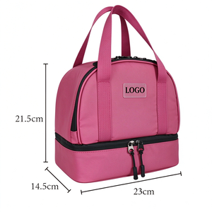 Sac isotherme double compartiment 2 couches 2024 ISO Manufacturer, polyester, feuille d'aluminium, imperméable, grande capacité, portable - Product Image 3