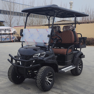 Voiturette de golf électrique à 3-4 places, quatre roues, pour excursions touristiques, avec batterie au plomb-acide, moteur AC, vitesse 30-40 km/h - Product Image 4