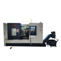 Kasur miring 45 derajat TC4558 presisi tinggi tipe Horizontal bubut CNC Turret hidrolik 12T performa tinggi langsung dari pabrik