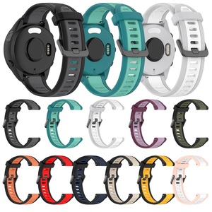 <span class=keywords><strong>Correa</strong></span> de silicona bicolor para <span class=keywords><strong>reloj</strong></span> <span class=keywords><strong>Garmin</strong></span> Forerunner 165 265 255 Vivoactive 3 4 5 <span class=keywords><strong>Venu</strong></span> 2 <span class=keywords><strong>SQ</strong></span> 3 3S de 18mm, 20mm y 22mm - Product Image 1