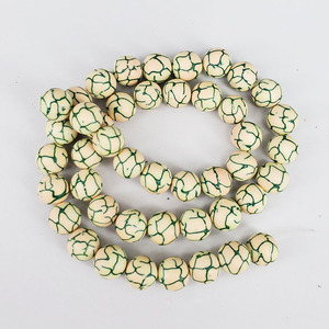 Cuentas Redondas de <span class=keywords><strong>Arcilla</strong></span> Polimérica con Diseño Floral Multicolor Vintage, Cuentas de <span class=keywords><strong>Arcilla</strong></span> Polimérica con Diseño de Rayas de Zebra - Product Image 6