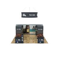 Support d'arche de stand d'exposition suspendu 20x20 avec support TV