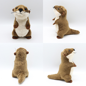 Muñeco de peluche de nutria marina de 20cm, muñeco de peluche de nutria realista personalizado, juguetes suaves para niños - Product Image 6