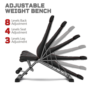 Panca Multifunzione Regolabile per Allenamento Completo del Corpo, Pieghevole, in Acciaio, Capacità 300 KG - Product Image 2