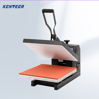 Mesin cetak kaus 38x38CM tekanan tinggi pencetak sublimasi mesin tekanan panas mesin pres panas dengan Printer