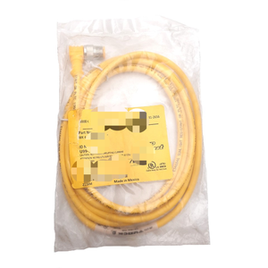 Plc Wk 4.43 t-2-ws 4.43t Cordset, 250v 4a, M12 Eurofast pria ke wanita, 2m panjang baru asli stok tersedia industri Automatio - Product Image 1