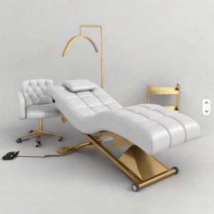 Lit de beauté électrique incurvé en métal pour cils, ensemble de lit de beauté pour salon, hôtel, salle de sport, salle de bain, réglable, haute qualité - Product Image 2