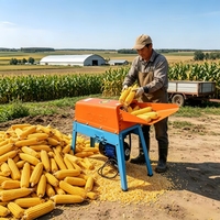 Prix d'usine Batteuse multifonction robuste pour maïs, céréales et légumineuses avec moteur