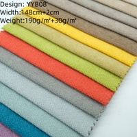 Vente directe usine, faible MOQ, tissu uni teint en fil, respirant, poids moyen, 100% polyester, aspect lin, pour textile de maison et canapé