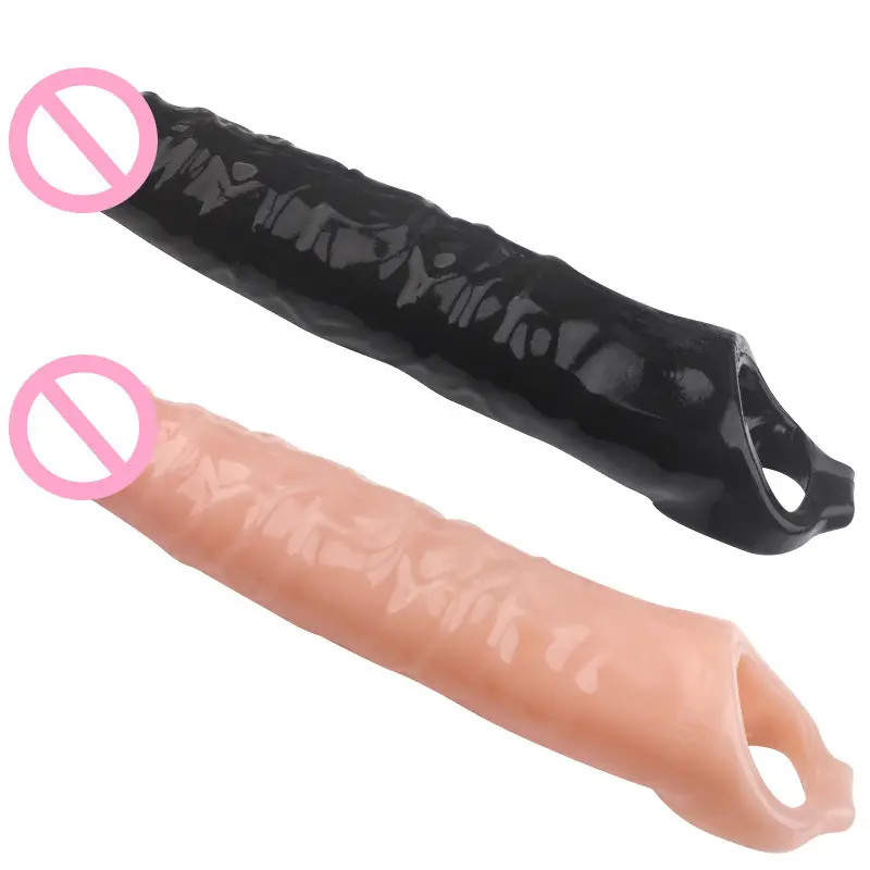 Preservativo di estensione del pene dell'estensione del manicotto del pene del giocattolo del sesso degli uomini