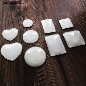 Imanes <span class=keywords><strong>de</strong></span> Cristal para Refrigerador Sublimables en Blanco, Personalizables, para Decoración del Hogar - Product Image 1