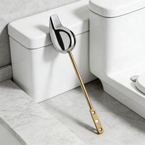 Levier de <span class=keywords><strong>chasse</strong></span> <span class=keywords><strong>d</strong></span>'<span class=keywords><strong>eau</strong></span> pour toilettes B5062, côté gauche ou droit (alliage de zinc chromé) - Product Image 4
