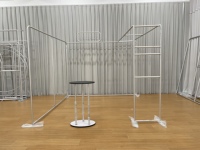 Support de toile de fond modulaire portable résistant aux intempéries avec bannière en tissu pour salons professionnels et conférences en extérieur
