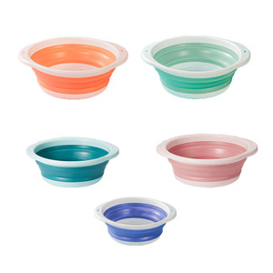 Household plastic folding basin children's washbasin telescopic basin for washing clothes