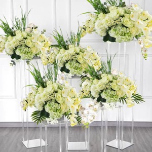 High Quality Modern Wedding Table Decoration <strong>Flower</strong> Rack and <strong>Vase</strong> Set Plastic Party Ornaments Customizable Color &amp; Size - Product Image 1