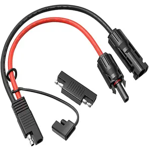 10AWG SAE PV uzatma kablosu GÜNEŞ PANELI erkek dişi konnektör SAE adaptör kablosu RV karavan güneş panelleri pil şarj