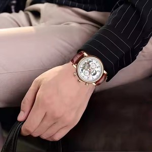 <span class=keywords><strong>Kinyued</strong></span> J082 squelette mécanique automatique montres hommes Sport horloge décontracté affaires Phase de lune Original marque <span class=keywords><strong>montre</strong></span>-bracelet pour homme - Product Image 5
