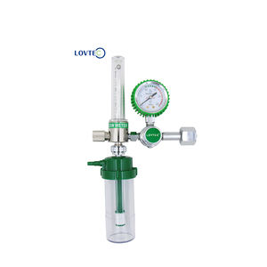 Nuovissimo LOVTEC doppio misuratore di portata G5/8 <span class=keywords><strong>medical</strong></span> oxigen riduttore diaframma bombola di ossigeno regolatore CGA540 gas regolatore - Product Image 2