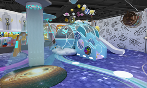 Parque Infantil Interior para Niños, Parque Temático Espacial, Base Aeroespacial, Paraíso, Juego Suave Ecológico con Capacidad de 500 kg - Play <span class=keywords><strong>Paradiso</strong></span> - Product Image 4