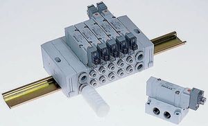 Sy3340-5lou-q, électrovanne pneumatique pilotée, 5 canaux, série Sy3000, NPTF, RC, NPT, interface, Max. <span class=keywords><strong>294</strong></span> Nl/min pour Plc - Product Image 1
