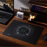 Tapis de bureau en verre Ring of Stars, tapis de jeu antidérapant, tapis d'écriture, tapis de souris en verre, imperméable, facile à nettoyer, tapis de bureau en verre pour le bureau